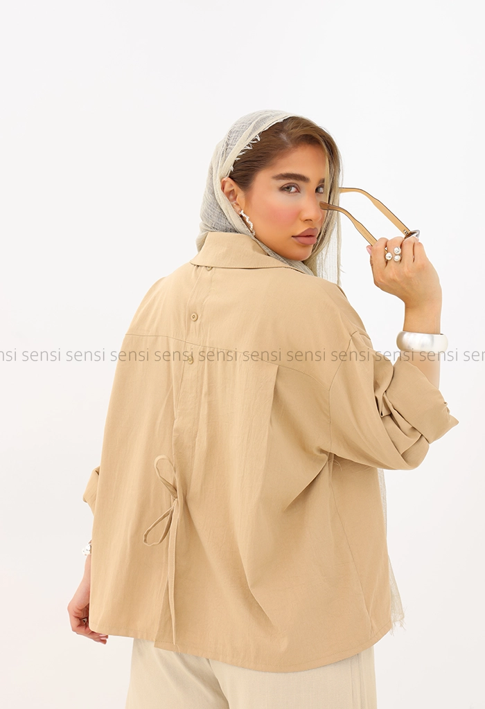 شومیز پشت بند دار رنگی کد1005795